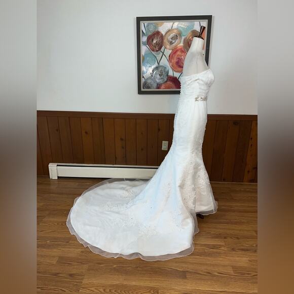 ❌Gorgeous Symphony of Venus Organza Mermaid Gown! - Picture 4 of 10